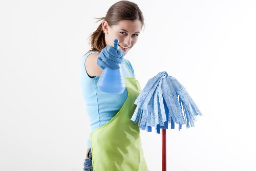 Modern office cleaning in Ilford reception area