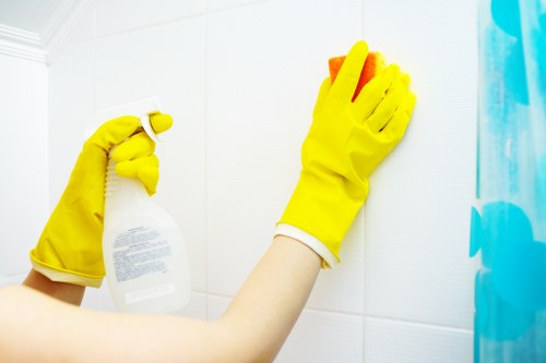 Risk assessment being completed before a cleaning job begins